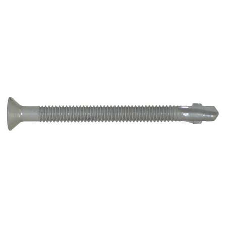 Teks Self-Drilling Screw, 1/4" x 3 in, Climaseal Steel Flat Head Phillips Drive, 100 PK 1096000