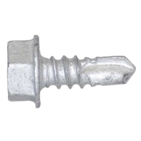 Teks Self-Drilling Screw, #10 x 1/2 in, Climaseal Steel Flange Hex Head External Hex Drive, 500 PK 1397000