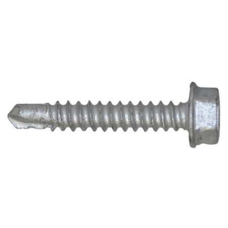 Teks Self-Drilling Screw, #10 x 1-1/4 in, Climaseal Steel Flange Hex Head External Hex Drive, 500 PK 1130000