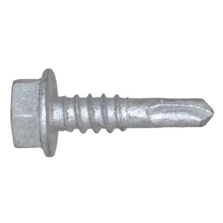 Teks Self-Drilling Screw, #10 x 3/4 in, Climaseal Steel Flange Hex Head External Hex Drive, 500 PK 1107053
