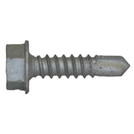Teks Self-Drilling Screw, #10 x 3/4 in, Climaseal Steel Flange Hex Head External Hex Drive, 500 PK 1128000
