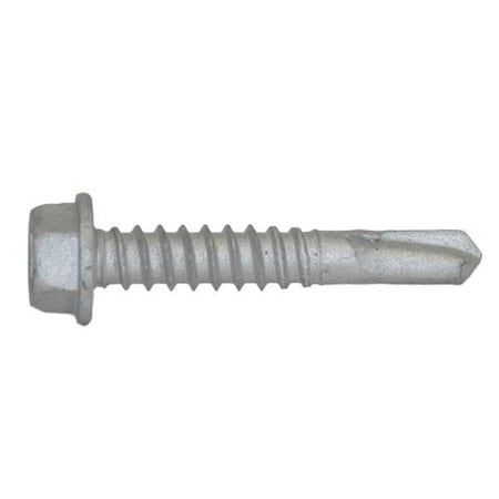 Teks Self-Drilling Screw, #12 x 1-1/4 in, Climaseal Steel Flange Hex Head External Hex Drive, 500 PK 1120000