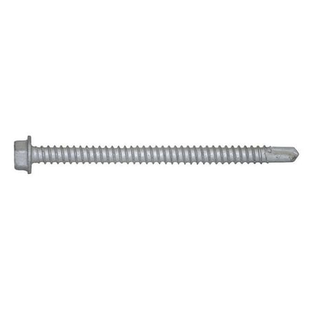 Teks Self-Drilling Screw, #12 x 3 in, Climaseal Steel Flange Hex Head External Hex Drive, 100 PK 1143000