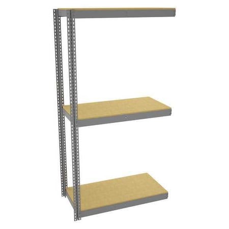 Tennsco Boltless Shelving Add-On, 48x24, 3 Shelf ZLC7-4824A-3D