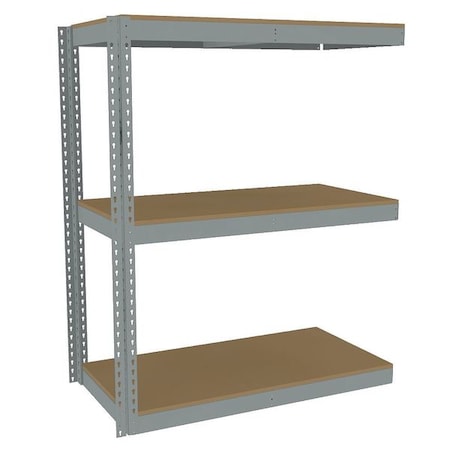 Tennsco Boltless Shelving Add-On, 48x24, 3 Shelf ZLE5-4824A-3D