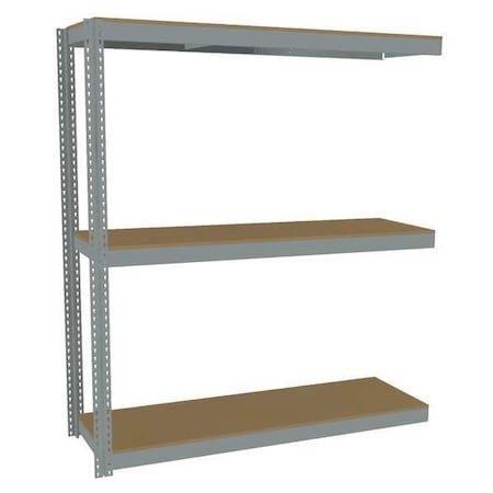 Tennsco Boltless Shelving Add-On, 72x24, 3 Shelf ZLC7-7224A-3D