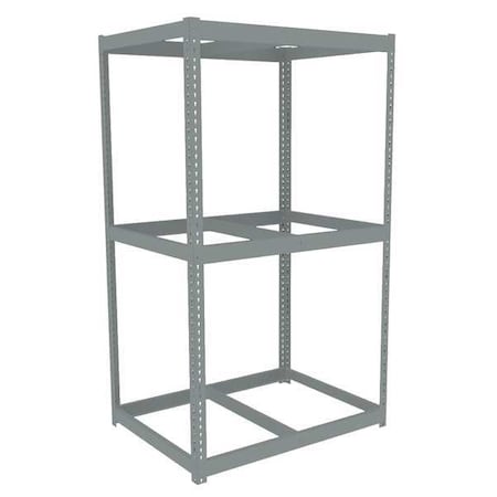 Tennsco Boltless Shelving Unit, 36-5/8"D x 48-5/8"W x 84"H, 3 Shelves, Steel ZLC7-4836S-3