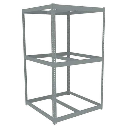 Tennsco Boltless Shelving Unit, 48-5/8"D x 48-5/8"W x 84"H, 3 Shelves, Steel ZLC7-4848S-3