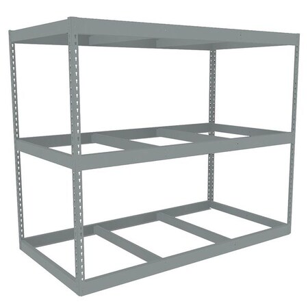 Tennsco Boltless Shelving Unit, 36-5/8"D x 72-5/8"W x 60"H, 3 Shelves, Steel ZLE5-7236S-3