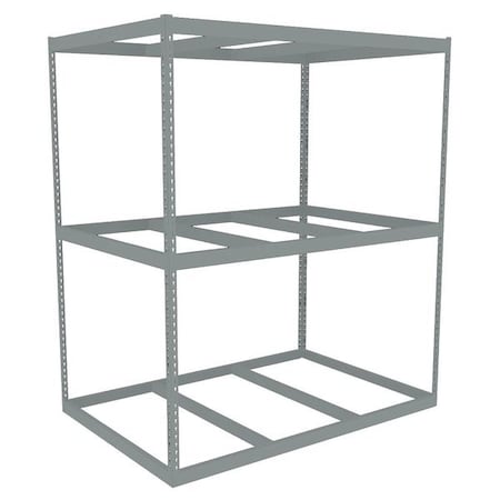 Tennsco Boltless Shelving Unit, 48-5/8"D x 72-5/8"W x 84"H, 3 Shelves, Steel ZLE7-7248S-3