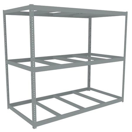 Tennsco Boltless Shelving Unit, 48-5/8"D x 96-5/8"W x 84"H, 3 Shelves, Steel ZLC7-9648S-3