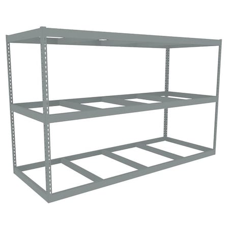 Tennsco Boltless Shelving Unit, 24-5/8"D x 96-5/8"W x 60"H, 3 Shelves, Steel ZLE5-9624S-3