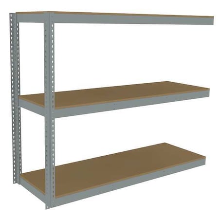 Tennsco Boltless Shelving Add-On, 72x24, 3 Shelf ZLE5-7224A-3D