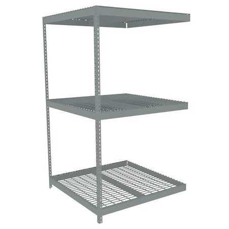 Tennsco Boltless Shelving Add-On, 48x48, 3 Shelf ZLE7-4848A-3W