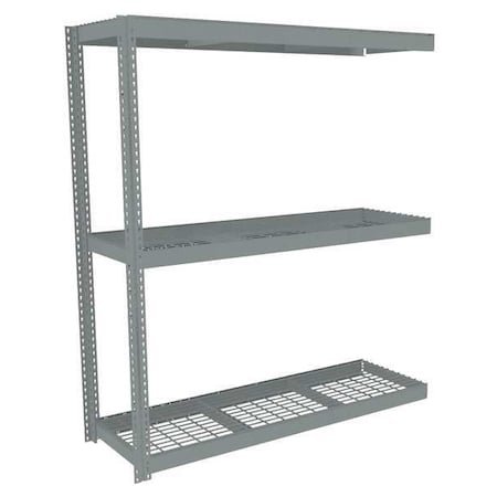 Tennsco Boltless Shelving Add-On, 72x24, 3 Shelf ZLC7-7224A-3W
