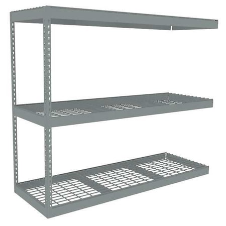 Tennsco Boltless Shelving Add-On, 72x24, 3 Shelf ZLE5-7224A-3W