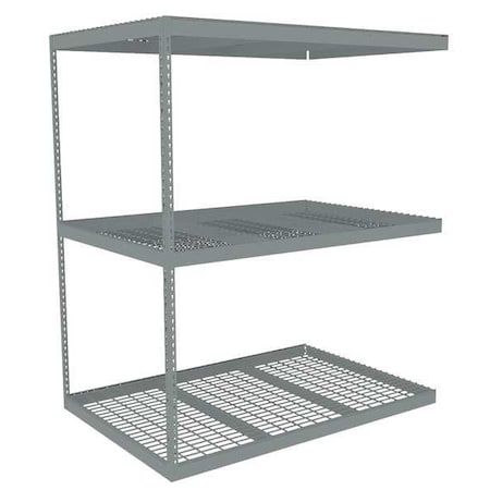Tennsco Boltless Shelving Add-On, 72x48, 3 Shelf ZLE7-7248A-3W