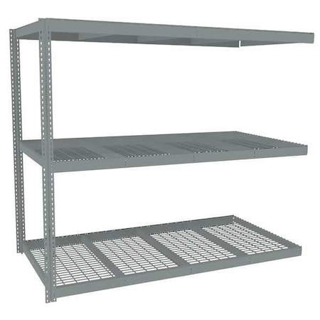 Tennsco Boltless Shelving Add-On, 96x48, 3 Shelf ZLC7-9648A-3W