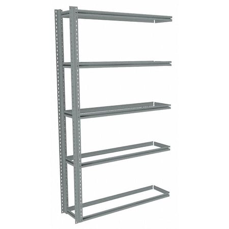 Tennsco Boltless Shelving Add-On, 48x12, 5 Shelf ZB7-4812A-5