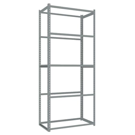 Tennsco Boltless Shelving Unit, 18"D x 36"W x 84"H, 5 Shelves, Carbon Steel ZA7-3618S-5