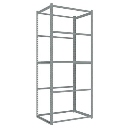 Tennsco Boltless Shelving Unit, 24"D x 36"W x 84"H, 5 Shelves, Carbon Steel ZA7-3624S-5