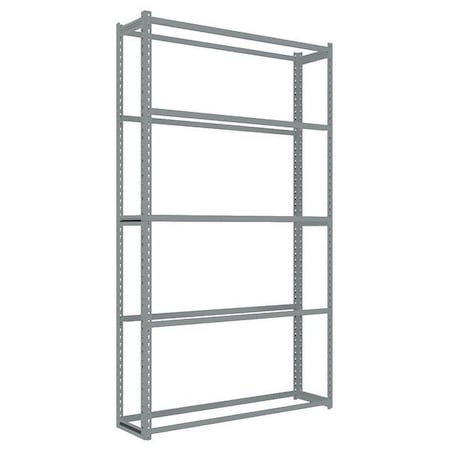 Tennsco Boltless Shelving Unit, 12"D x 48"W x 84"H, 5 Shelves, Carbon Steel ZA7-4812S-5