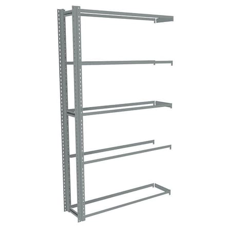 Tennsco Boltless Shelving, 12"D x 48"W x 84"H, 5 Shelves, Carbon Steel ZA7-4812A-5
