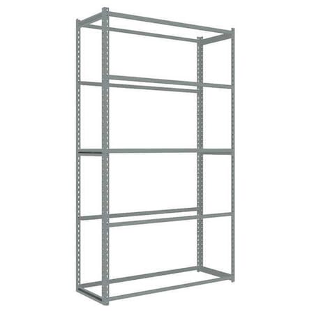 Tennsco Boltless Shelving Unit, 18"D x 48"W x 84"H, 5 Shelves, Carbon Steel ZA7-4818S-5