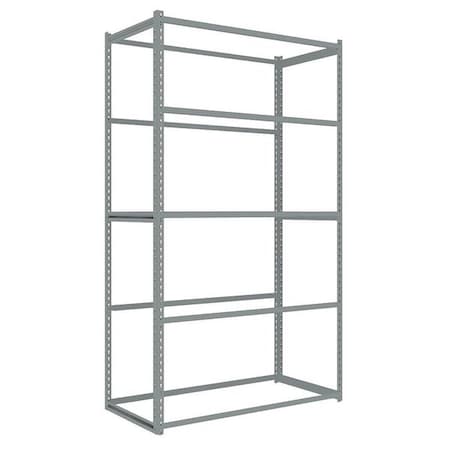 Tennsco Boltless Shelving Unit, 24"D x 48"W x 84"H, 5 Shelves, Carbon Steel ZA7-4824S-5