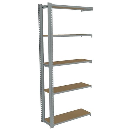 Tennsco Boltless Shelving, 12"D x 36"W x 84"H, 5 Shelves, Carbon Steel ZA7-3612A-5D