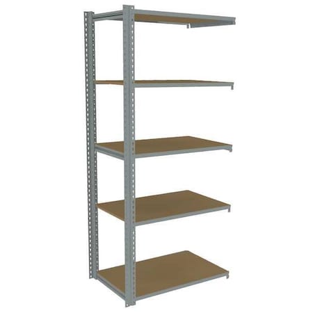 Tennsco Boltless Shelving, 24"D x 36"W x 84"H, 5 Shelves, Carbon Steel ZA7-3624A-5D