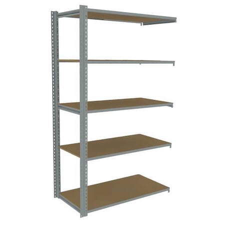 Tennsco Boltless Shelving, 24"D x 48"W x 84"H, 5 Shelves, Carbon Steel ZA7-4824A-5D