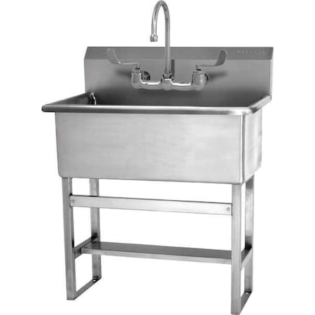 Sani-Lav Scrub Sink 28 in x 16 1/2 in, 1, 2, Floor 532FF