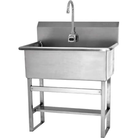 Sani-Lav Scrub Sink 28 in x 16 1/2 in, 1, 1, Floor 532FA