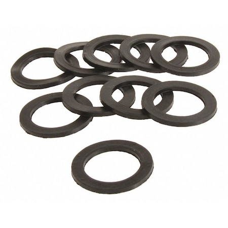 Zoro Select Rubb Gasket 1-1/2 In. Hose Coupling, PK10 GASK-150-10G