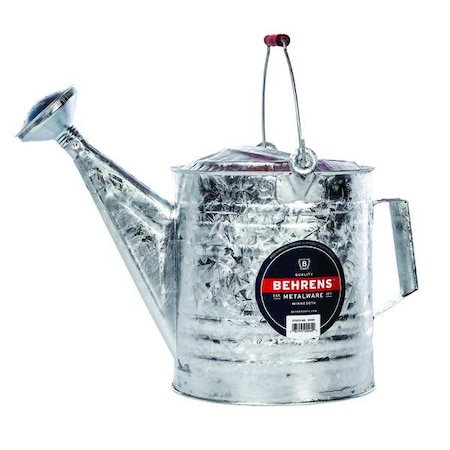 Behrens 3 gal Watering Can, Silver, Steel 212RH