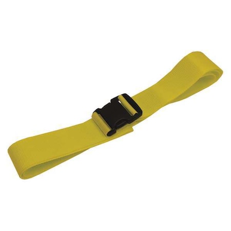 Medsource Strap, Yellow, Polypropolylene, 9ftL, PK100 MS-ST9002
