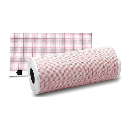 Medsource ECG Paper Roll, 75 ft. L x 108mm W, PK18 MS-65010