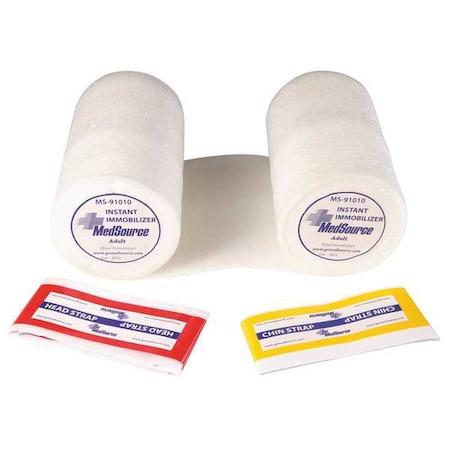 Medsource Head Immobilizer, White, 8 1/2" L, PK50 MS-91010