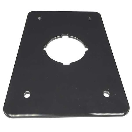 Rees Switch Plate, 30.5mm Switches, Black 01004-003