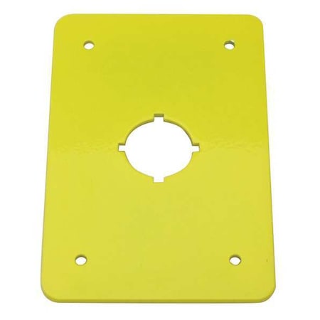 Rees Switch Plate, 22.5mm Switches, Yellow 01004-017