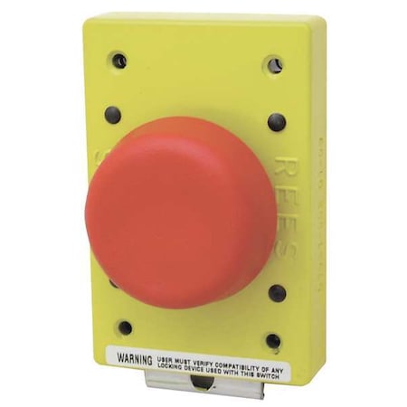 Rees Push Button Operator, 57 mm, 1NO/1NC, Red 01981-002
