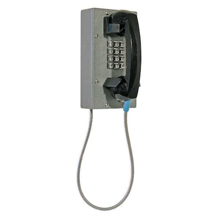 Guardian Telecom Compact Steel Telephone, Armored Cord SCT-40-V