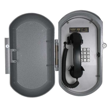 Guardian Telecom Aluminum Casting Telephone, VoIP, Wall Mount, Gray ACT-30-V