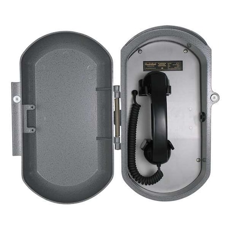 Guardian Telecom Aluminum Casting Ringdown Telephone, VoIP, Wall Mount, Gray ACR-11-V