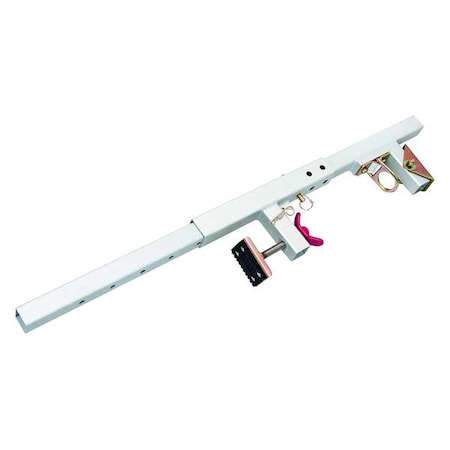 Falltech Jamb Anchor, 52 in Length, 425 lb Weigth Capacity, Aluminum, Steel Anchor, Fixed D-Ring 7465A