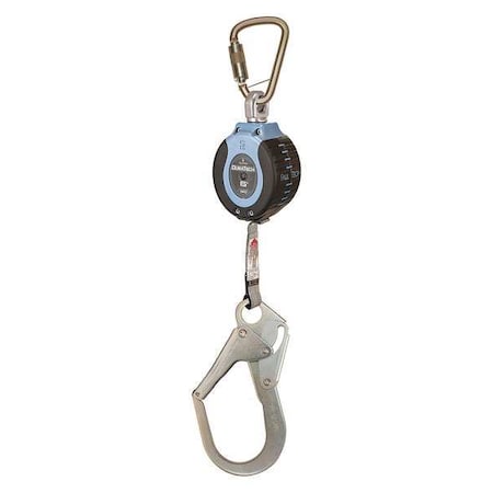 Falltech Not Applicable Self-Retracting Lifeline, 6 ft. Length, Carabiner, Steel, 1 Leg(s) 82706SB3