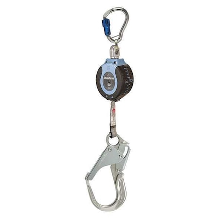 Falltech Falcon Self-Retracting Lifeline, 6 ft. Length, Carabiner, Aluminum, 1 Leg(s) 82706SG5