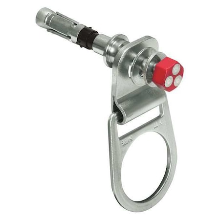 Falltech Concrete Anchor, 6 in Length, 310 lb Weigth Capacity, Stainless Steel Anchor, Swivel D-Ring 7451C