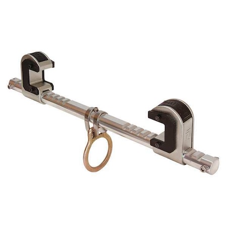 Condor Beam Anchor, 18 in Length, 425 lb Weigth Capacity, Aluminum, Steel Anchor 7530B